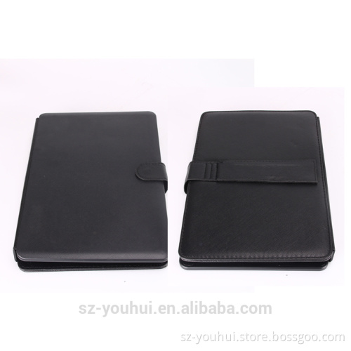 Wholesale Black Universal PU Leather Folio Stand Case Cover Tablet Keyboard Case Flip Cover for 7"10" Tablet
